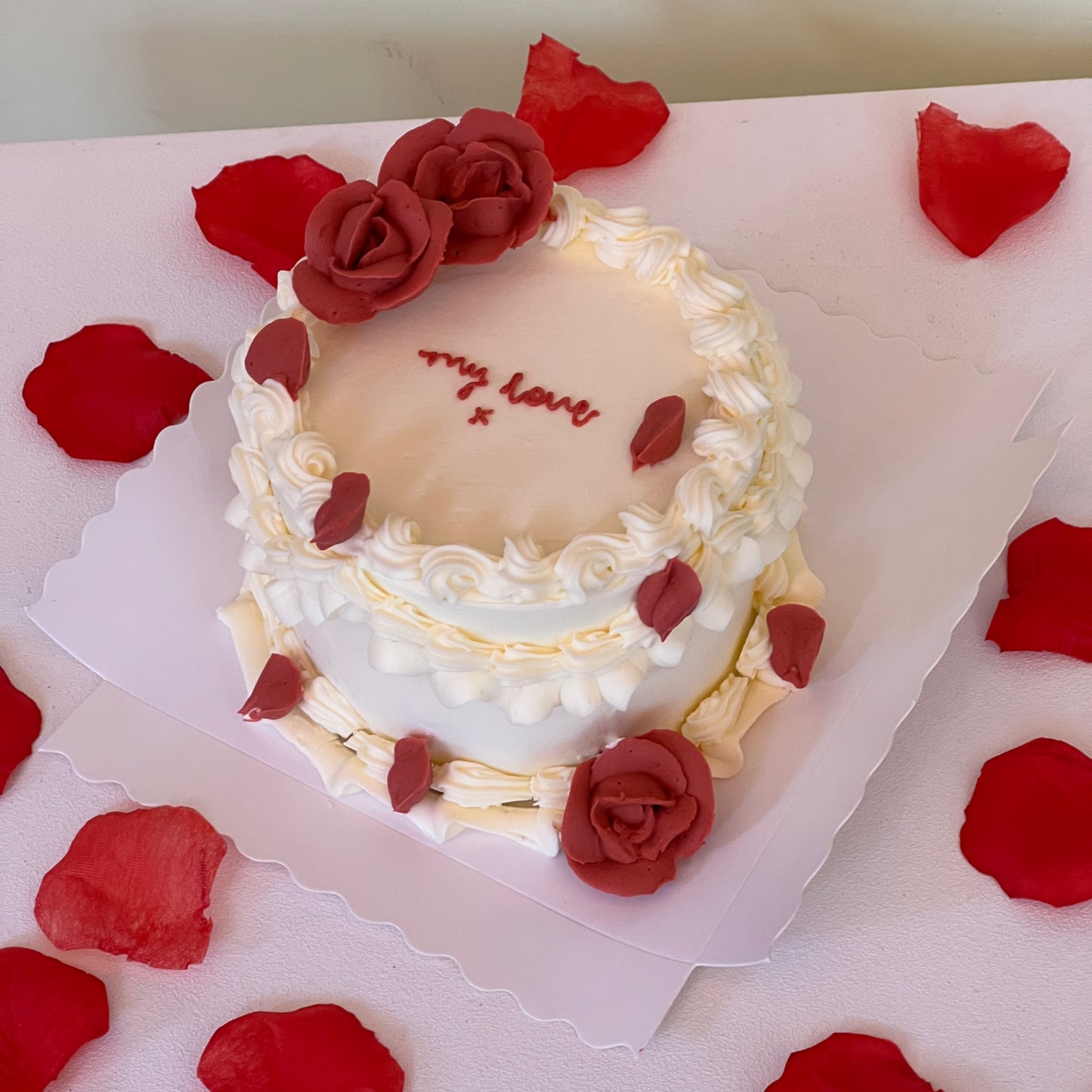 Valentine’s vintage cake